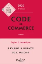 Code de commerce 2020, annoté - 115e éd