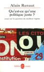 Qu'est-ce qu'une politique juste ? - Essai sur la question du meilleur régime