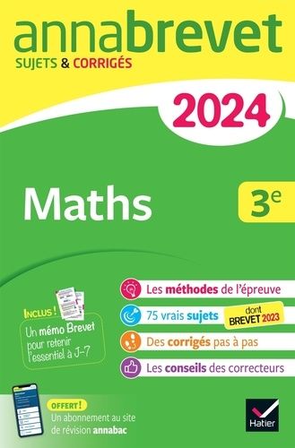 Maths 3e - Sujets & corrigés