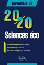 20/20 sciences eco Tle ES, rappels de cours, infos clés, sujets corrigés