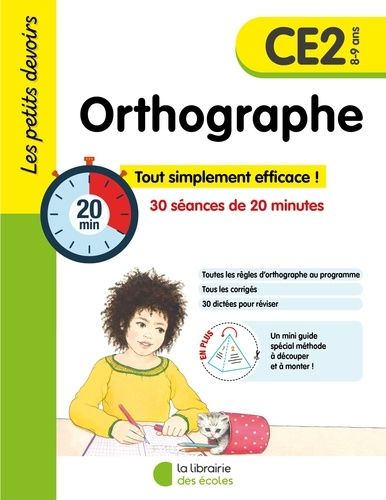 Orthographe CE2 - 30 séances de 20 minutes