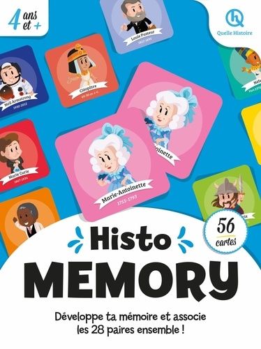 Histo Memory - Découvre les grands personnages de l'histoire avec ce jeu de mémorisation !