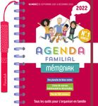 Agenda familial Mémoniak - Tous les outils pour s'organiser en famille. Avec 1 stylo , 700 autocollants, 1 planche de blocs-notes autocollants, des sites de courses hebdomadaires détachables