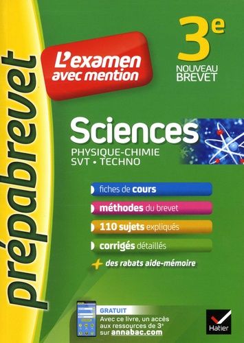 Sciences 3e - Physique-Chimie, SVT, Techno