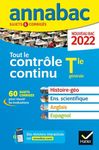 Annales du bac Annabac 2022 Tout le contrôle continu Tle: histoire-géographie, enseignement scientifique, anglais, espagnol