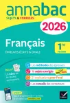 Français 1re techno Epreuves écrites & orales. Sujets & Corrigés Edition 2026 Français 1re techno Epreuves écrites & orales. Sujets & Corrigés Edition 2026