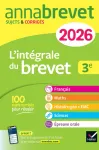 L'intégrale du brevet 3e Edition 2026
