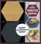 Coffret Les tomettes apéro - Avec 4 tomettes en ardoise et 3 tomettes en bois