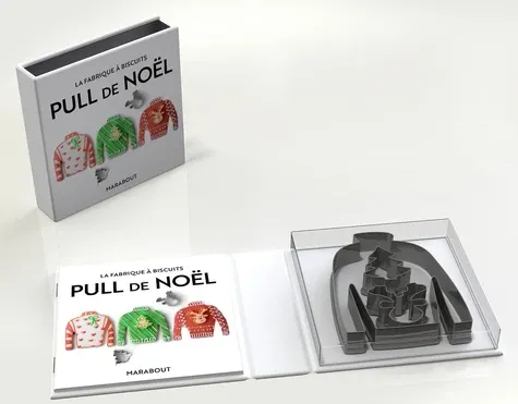 Ma fabrique à biscuits pulls de Noël. Coffret avec 3 emporte - pièces et 1 livre de recettes Ma fabrique à biscuits pulls de Noël. Coffret avec 3 emporte - pièces et 1 livre de recettes