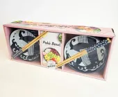 Mes petits Poké Bowls. Coffret avec 2 bols, 2 paires de baguettes et 1 livre Mes petits Poké Bowls. Coffret avec 2 bols, 2 paires de baguettes et 1 livre