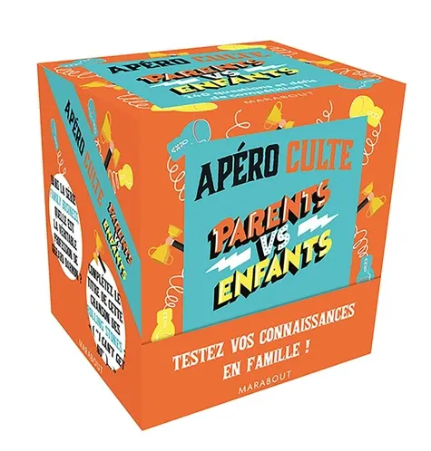 Apéro culte Parents vs enfants. 240 questions et défis de compétition ! Apéro culte Parents vs enfants. 240 questions et défis de compétition !