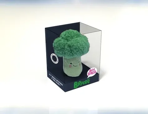 Brocoli anti stress. Coffret avec 1 mini peluche Brocoli anti stress. Coffret avec 1 mini peluche