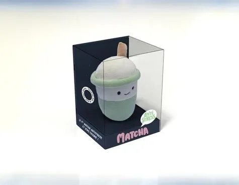 Matcha anti - stress. Coffret avec 1 mini peluche et 1 carnet de recettes