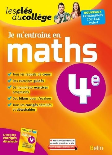 Je m'entraine en maths 4e