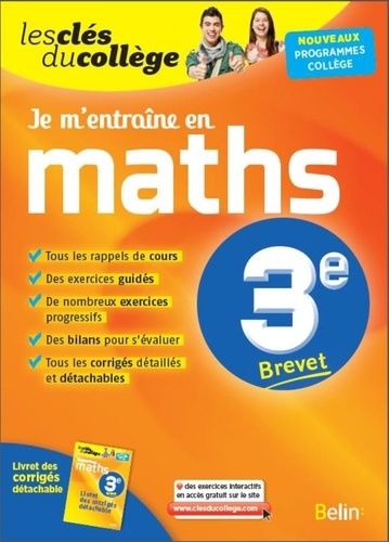 Je m'entraîne en maths 3e