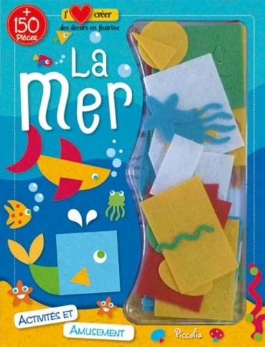 J'aime créer des décors en feutrine - La mer