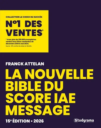 La Bible du Score IAE Message Edition 2026 La Bible du Score IAE Message Edition 2026