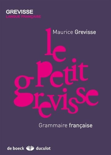 Le Petit Grevisse - Grammaire française