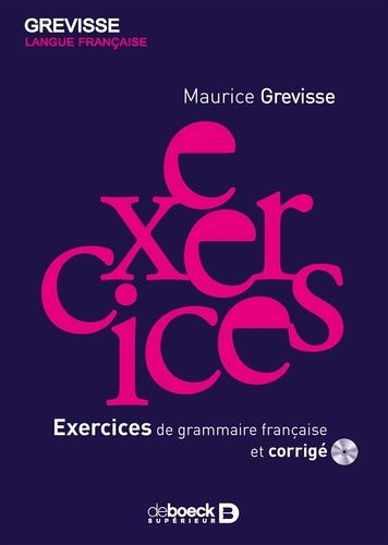 Exercices de grammaire française et corrigés