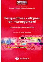 Perspectives critiques en management - Pour une gestion citoyenne