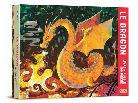 Le dragon - Livre et puzzle de 100 pièces